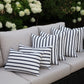 CINTIN Sunbrella Lido Indigo Outdoor Pillow Set of 2