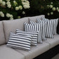 CINTIN Sunbrella Lido Indigo Outdoor Pillow Set of 6