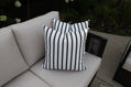 CINTIN Sunbrella Lido Indigo Outdoor Pillow Set of 2