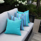 CINTIN Sunbrella Dolce Oasis and Canvas Aruba Outdoor Pillow Set of 4