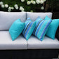 CINTIN Sunbrella Dolce Oasis and Canvas Aruba Outdoor Pillow Set of 4