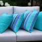 CINTIN Sunbrella Dolce Oasis and Canvas Aruba Outdoor Pillow Set of 4