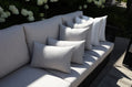 CINTIN Sunbrella Cast Silver and Direction Linen Outdoor Pillow Set of 6
