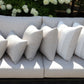 CINTIN Sunbrella Cast Silver and Direction Linen Outdoor Pillow Set of 4