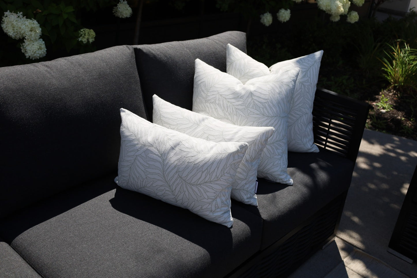 CINTIN Sunbrella Lively Sage Outdoor Pillow Set of 4