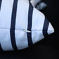 CINTIN Sunbrella Lido Indigo Outdoor Pillow Set of 4