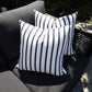 CINTIN Sunbrella Lido Indigo Outdoor Pillow Set of 2