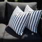 CINTIN Sunbrella Lido Indigo Outdoor Pillow Set of 2