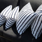 CINTIN Sunbrella Lido Indigo Outdoor Pillow Set of 6